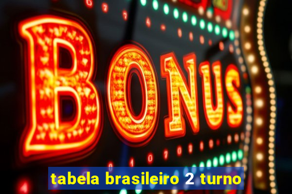 tabela brasileiro 2 turno